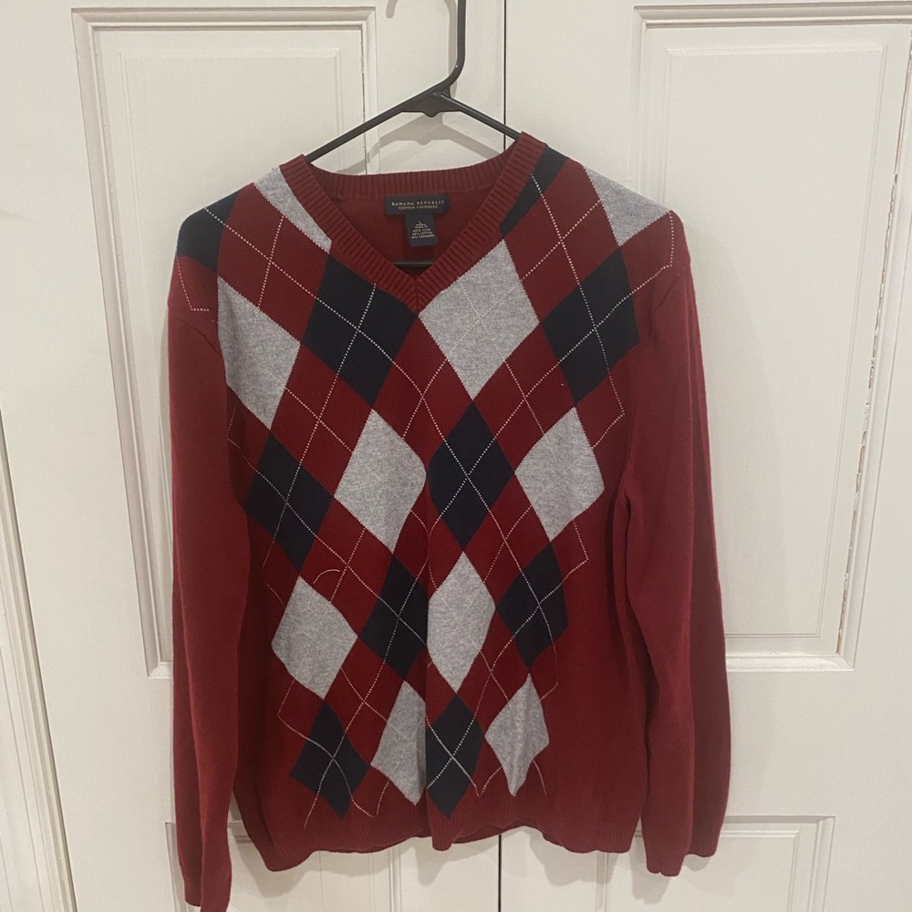 Banana Republic cotton cashmere size L sweater light mens
